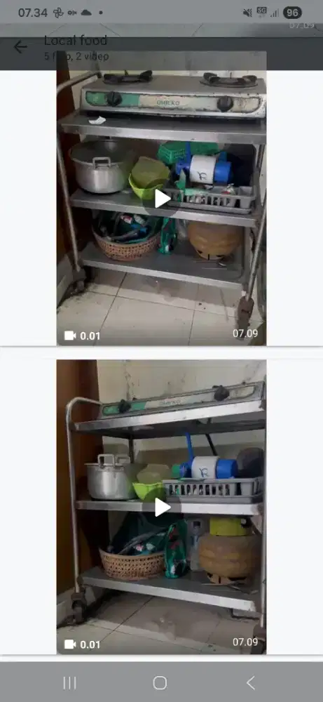 Meja Stanles 3 susun