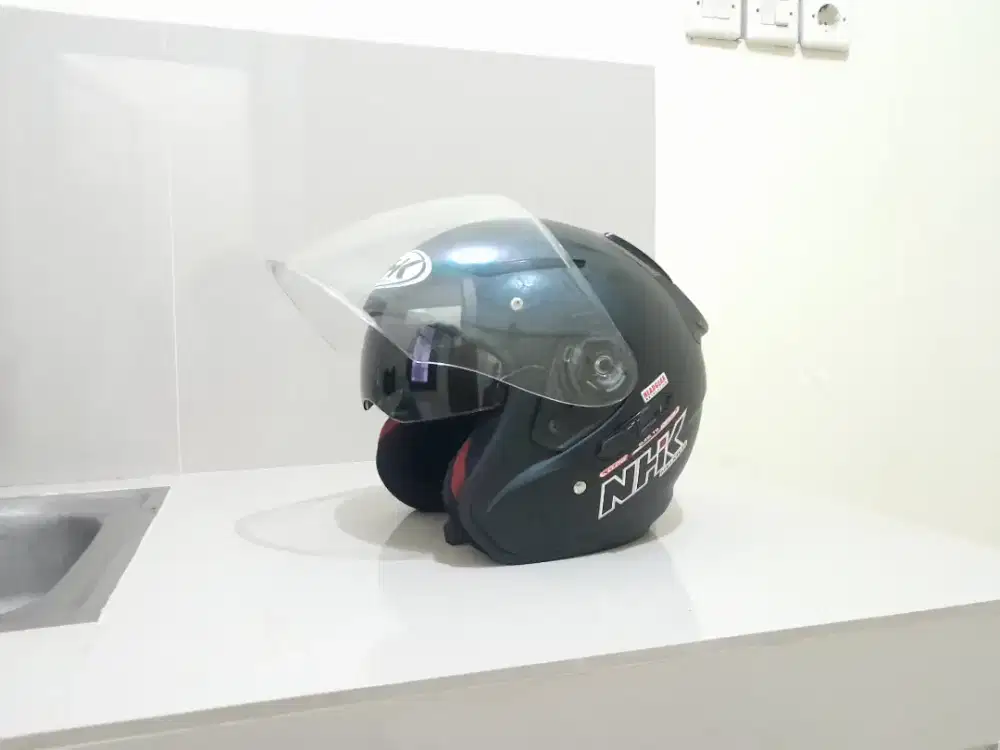 Helm NHK R1 Double Visor Black Doff Solid