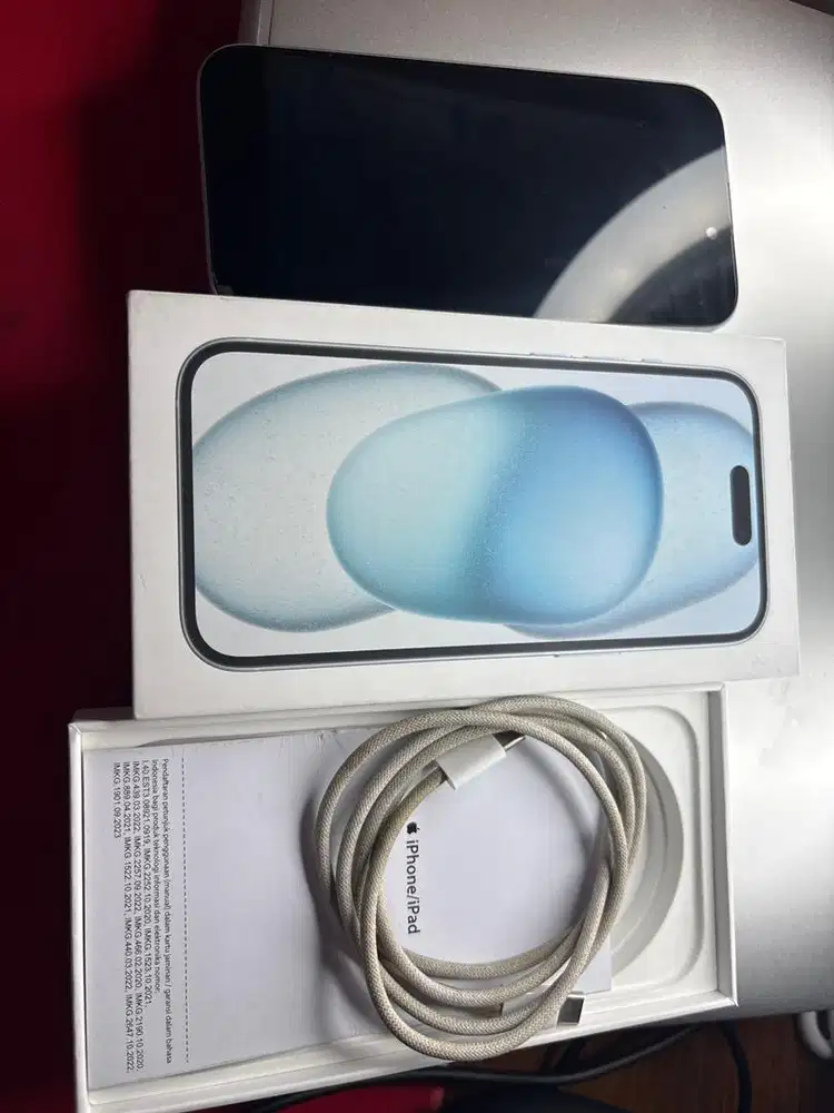 Jual iphone 15 ex ibox blue