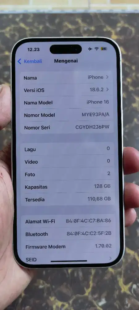 iphone 16/126GB ibox