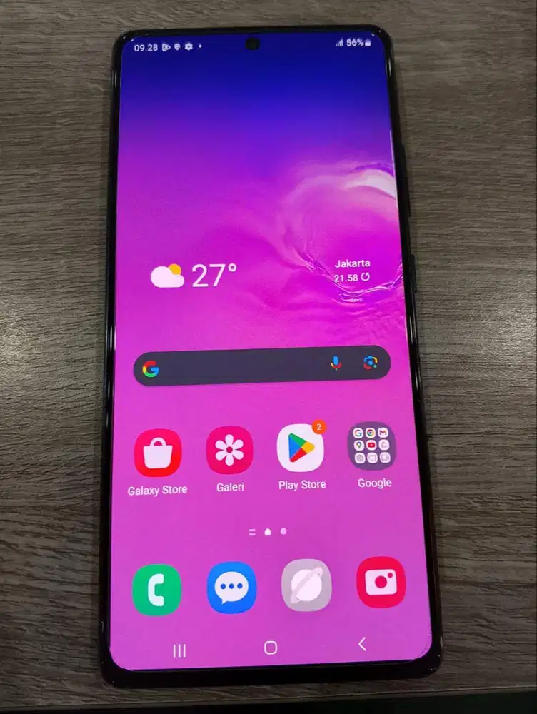 Jual cepat, hp Samsung S10 lite, tahun beli baru 2020, Ram 8/128