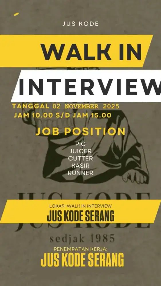 Walk in interview
