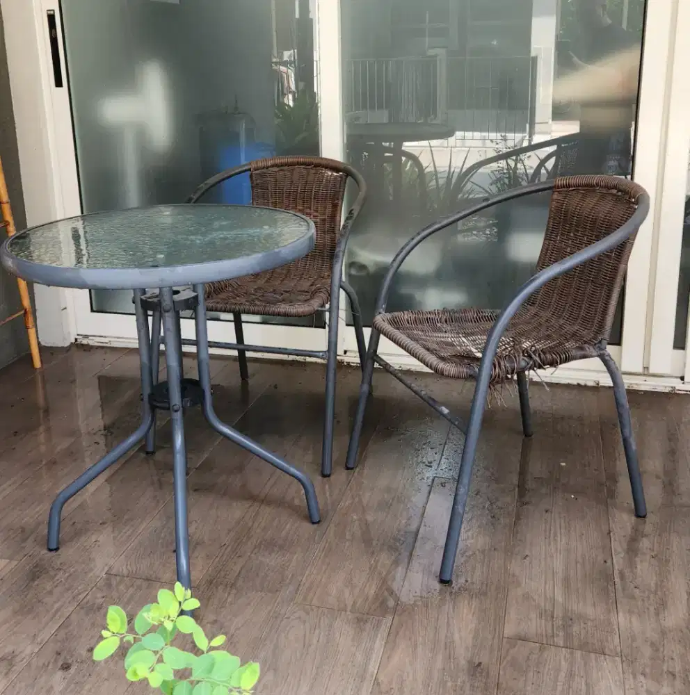 Meja Outdoor MURAH Gratis kursi x2