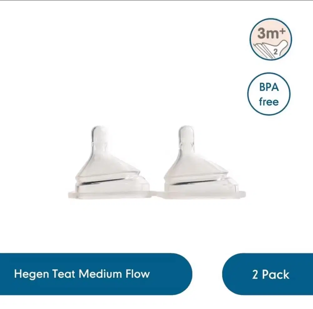 Hegen Teat Slow Flow 3m+ (Size 2)