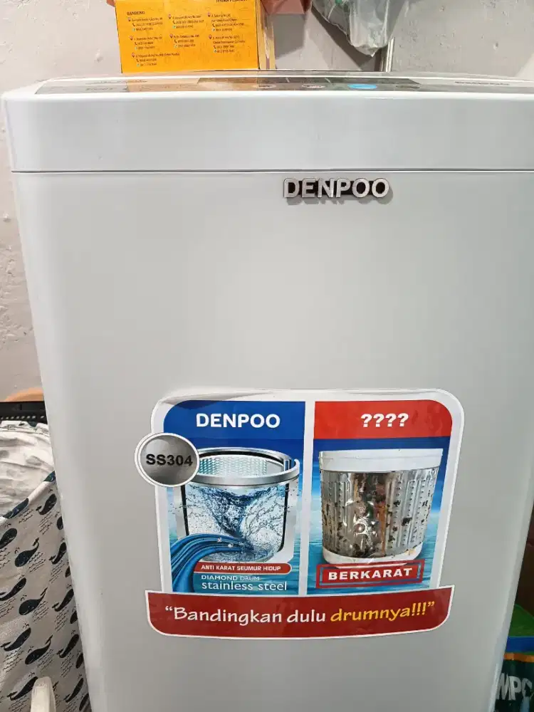 Mesin Cuci Denpoo 1 Tabung DWF 073 HT 6kg