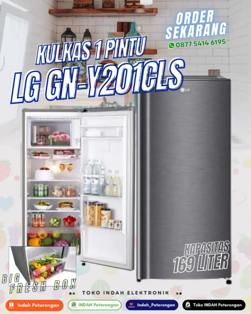 LEMARI ES LG GN-Y201CLS