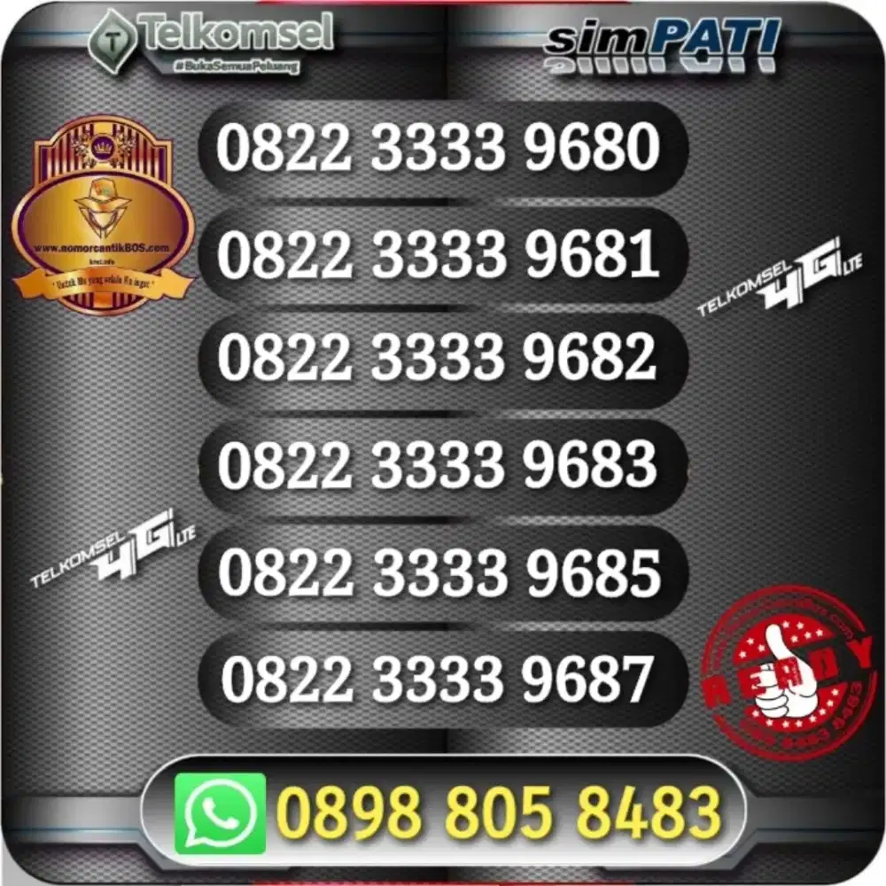 Nomor Cantik simPATI 3333