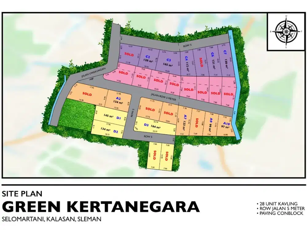 Tanah Murah Jogja Timur Hanya 100 Meter Dari Jl Cangkringan