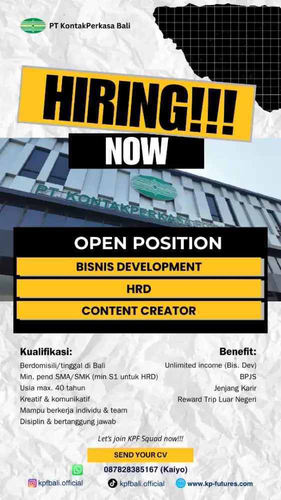 INFO KERJA DAN INFO MAGANG!