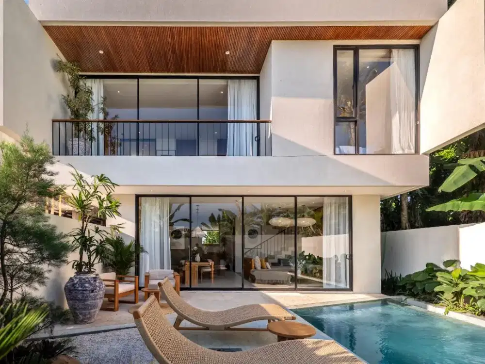 Villa 2 Kamar Tidur dengan Arsitektur Minimalis di Cepaka (R-CP72)