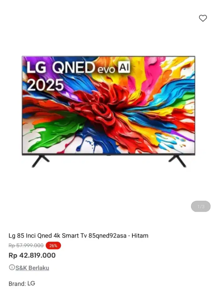 smart tv big inch promo bisa cicilan syarat ktp tanpa dp
