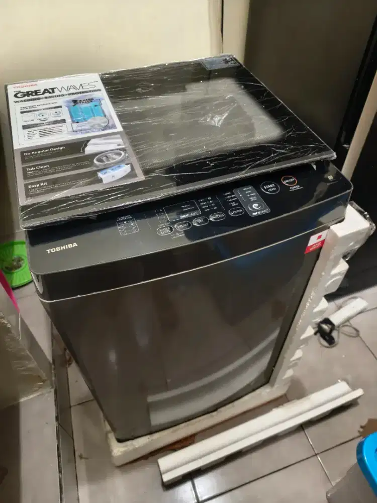 Mesin cuci top loading toshiba aw-m900dn otomatis cuci bilas peras