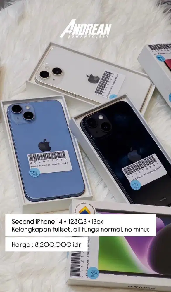 Second Iphone 14 128 gb ibox