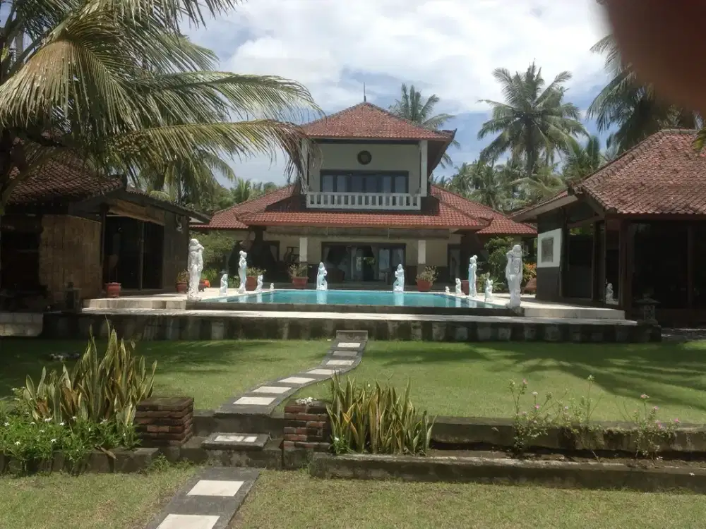 Bali Stunning Yoga Retreat Sunset Villa Estate Beach Front 8 kamar tidur + dekat dengan Balian Medewi