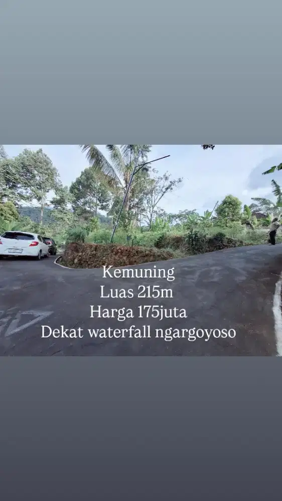 Tanah murah dekat waterfall ngargoyoso