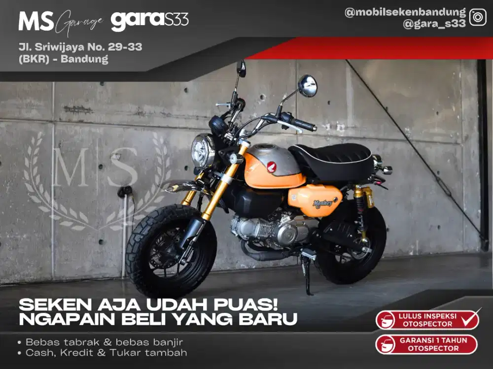 Honda Monkey 125 2021/2022 Like New