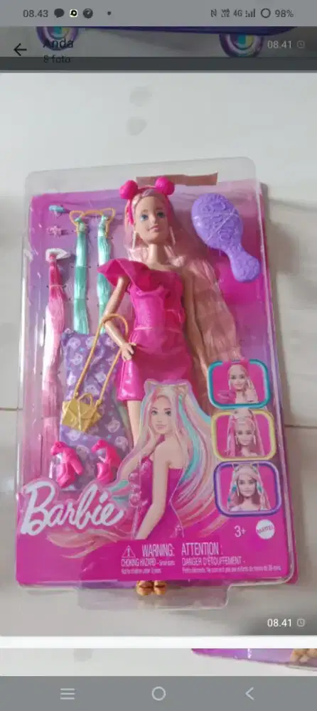 Hkt 95 hkt 96sisir ungu baju pink tua