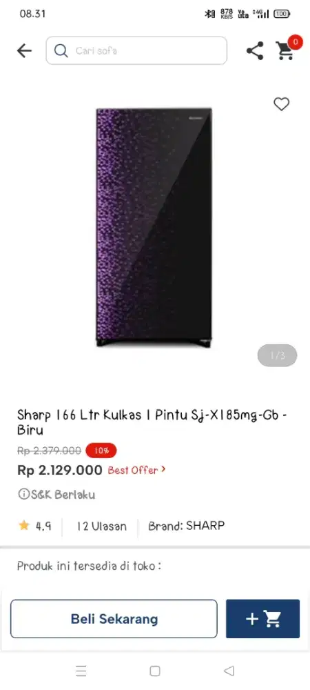 Promo kulkas 1 pintu