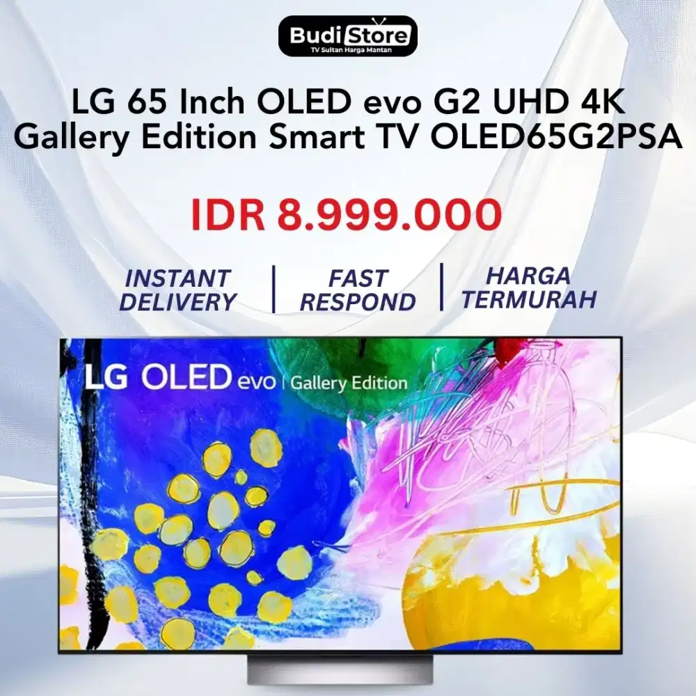 LG 65 Inch OLED evo G2 UHD 4K
Gallery Edition Smart TV OLED65G2PSA