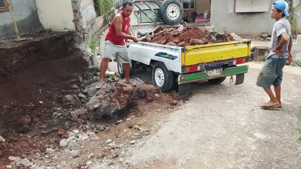 Jasa buang puing sampah proyek dll