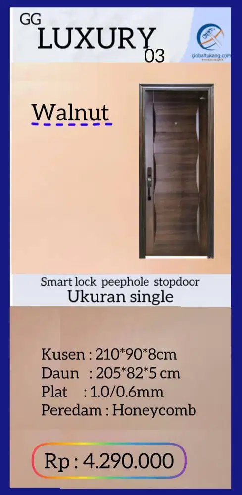 Jual Pintu baja Kualitas Premium kota Padang