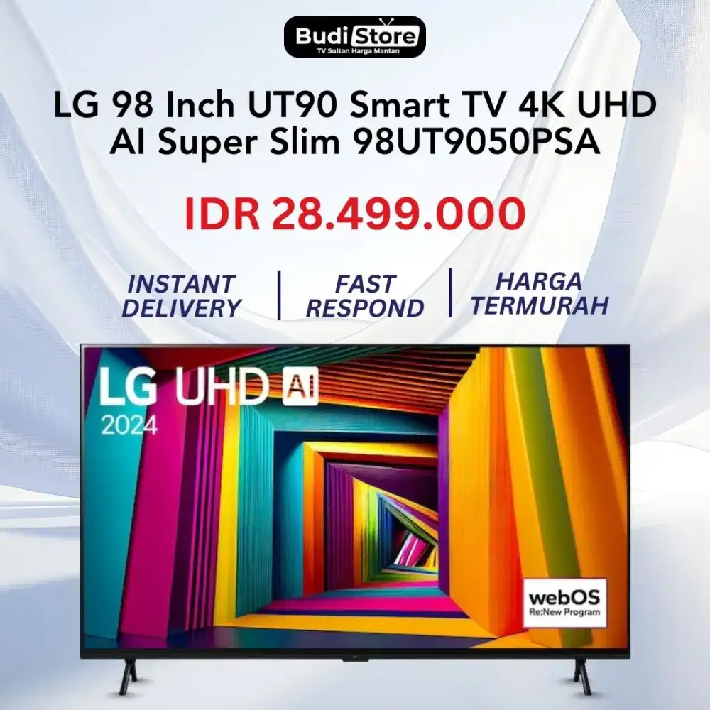 LG 98 Inch UT90 Smart TV 4K UHD AI Super Slim 98UT9050PSA