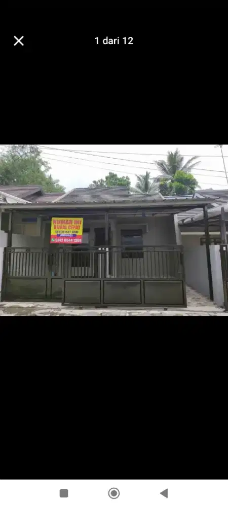 Disewakan / dijul rumah cluster