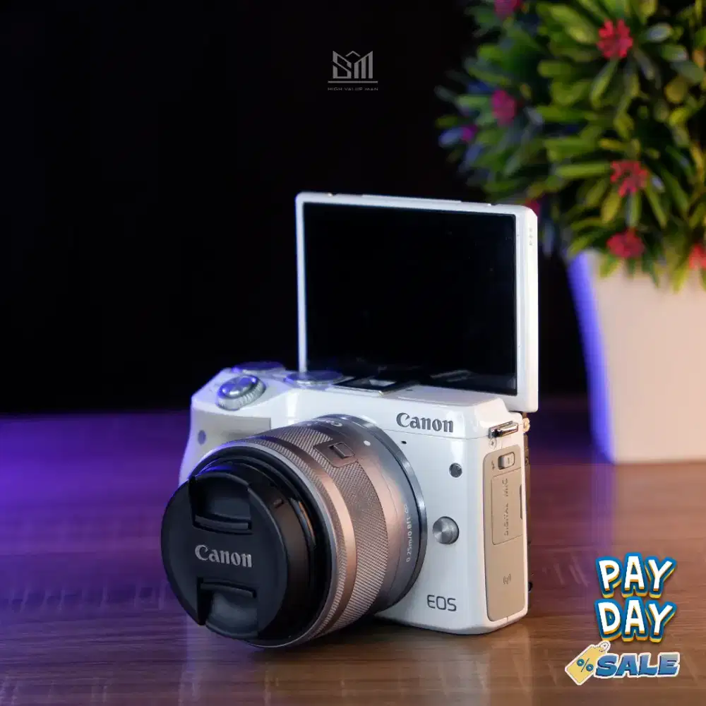 Paket Vlog +Mic Mirrorless Canon M3 Canon Eos M