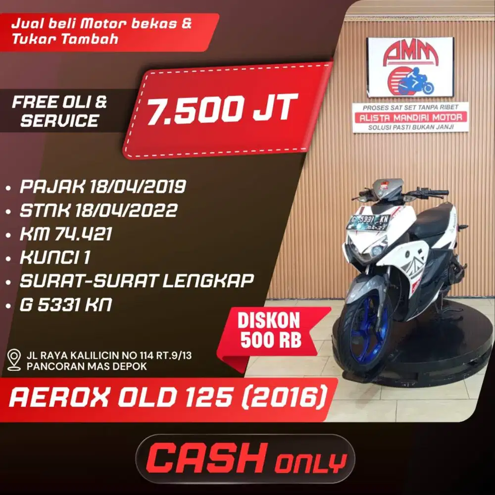 AEROX OLD 125 2016 CC 0% KREDIVO TOKPED SPAYLATER INDODANA GOPAYLATER