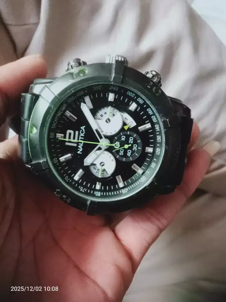 Jam NAUTICA CHRONOGRAP_ ORIGINAL ( Diameter kurleb 43mm )