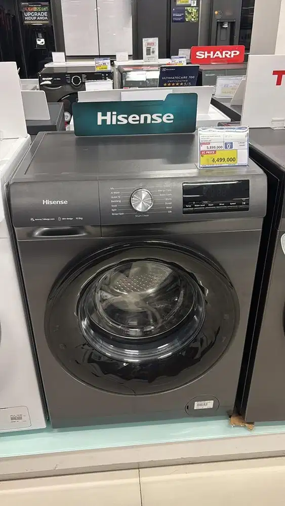 Front Loading Hisense 10.5 Kg inverter