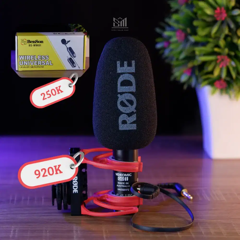 Promo Terbatas | Mic Rode Go Mark ii Mic Benson BS-WM01