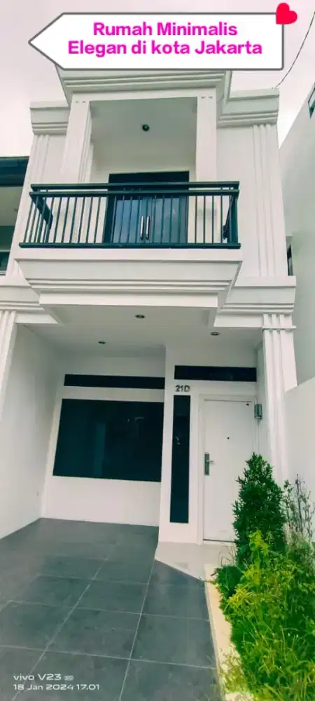 Rumah Baru 2 lantai di Cempaka Putih Tengah Jakarta Pusat
