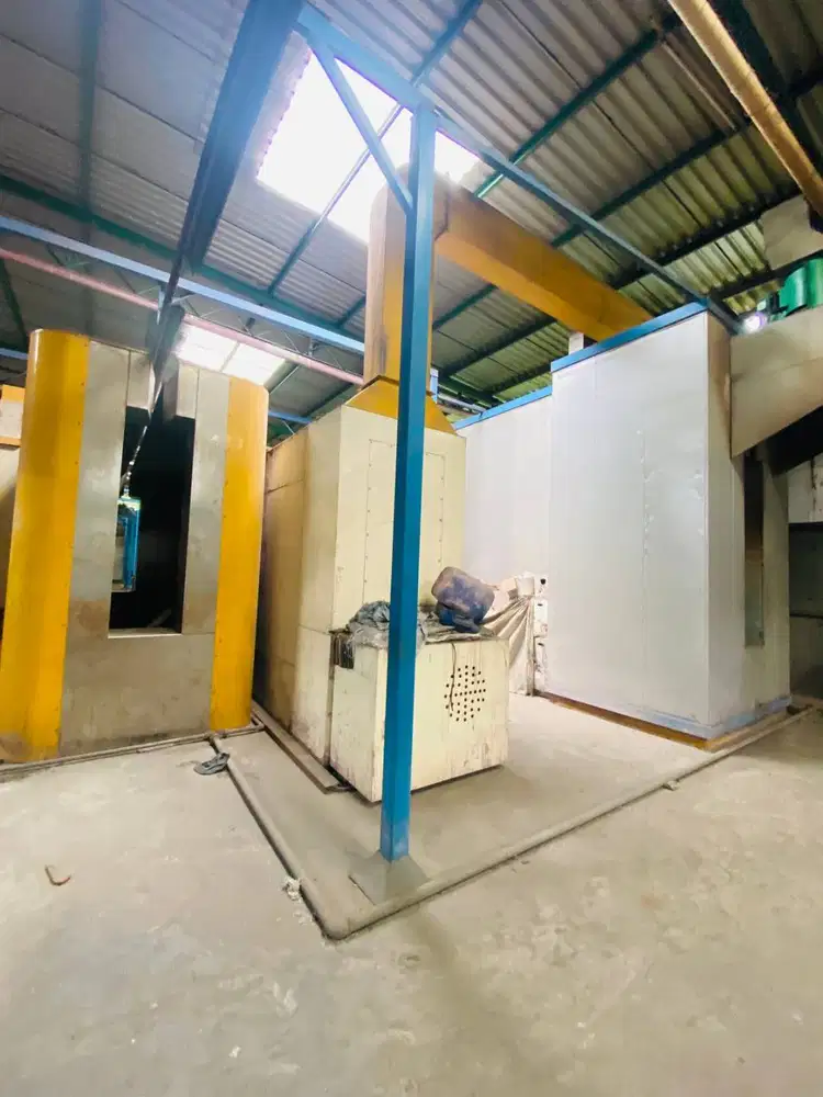 MESIN POWDER COATING HORIZONTAL FULL OTOMATIS