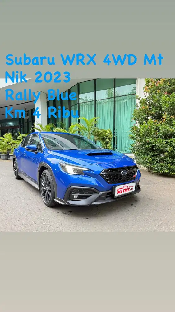 Subaru WXR 4WD MT Nik 2023 Rally Blue Siap pakai