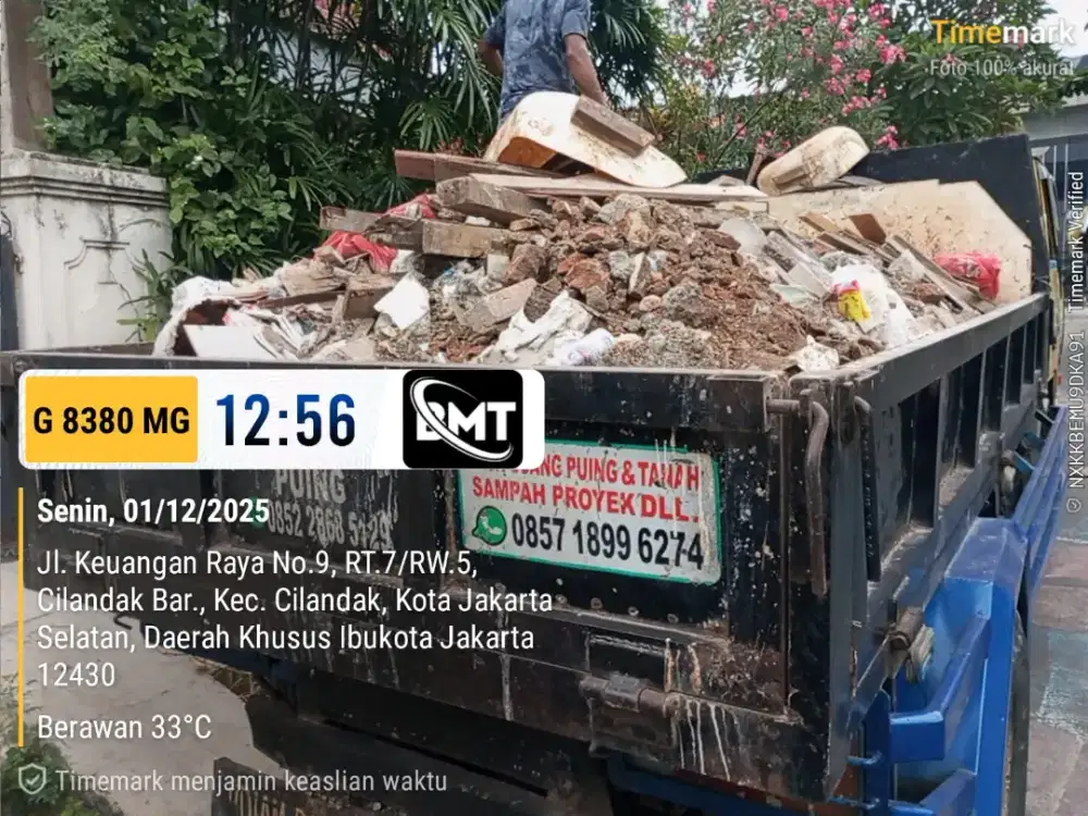 Jasa buang puing dan sampah