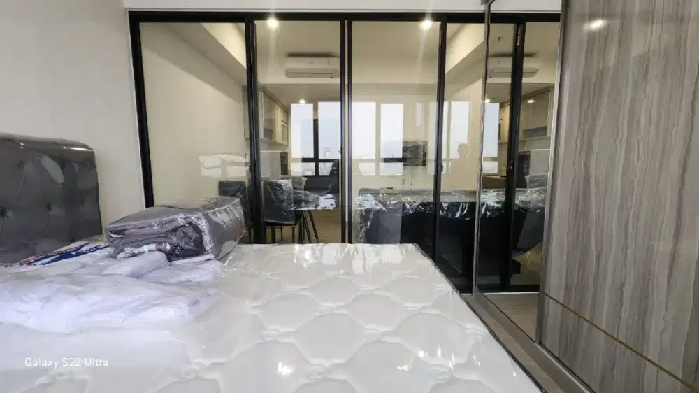 Sewa apartemen collins boulevard alam sutra dekat binus