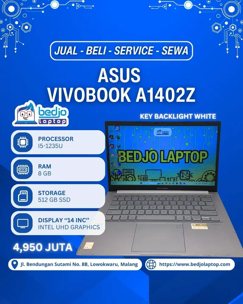ASUS VIVOBOOK A1402Z TERKECE!, A1402Z BAGUS BUAT KULIAH