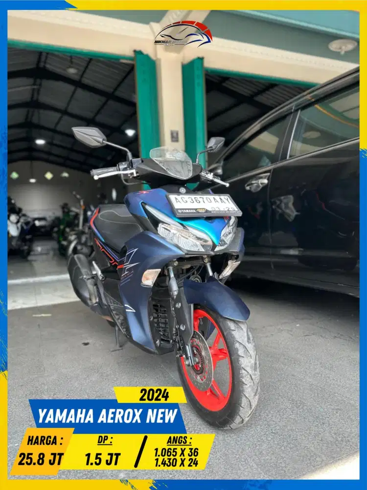 YAMAHA AEROX NEW 2024 PLAT AG KEDIRI NEGO HIKMAH MOTOR KEPUH MALANG