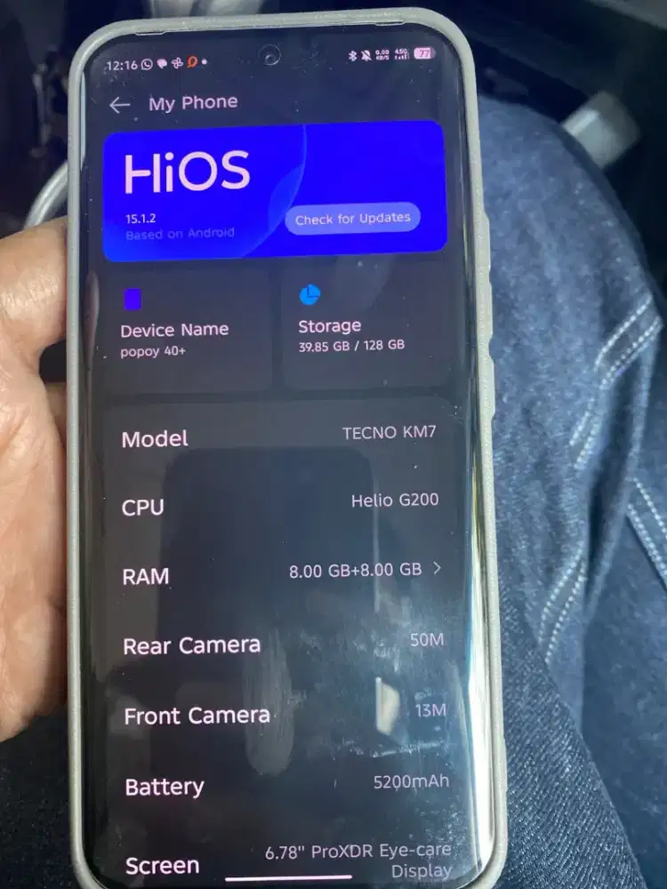 Jual Tecno Spark 40Plus Pro 8/128