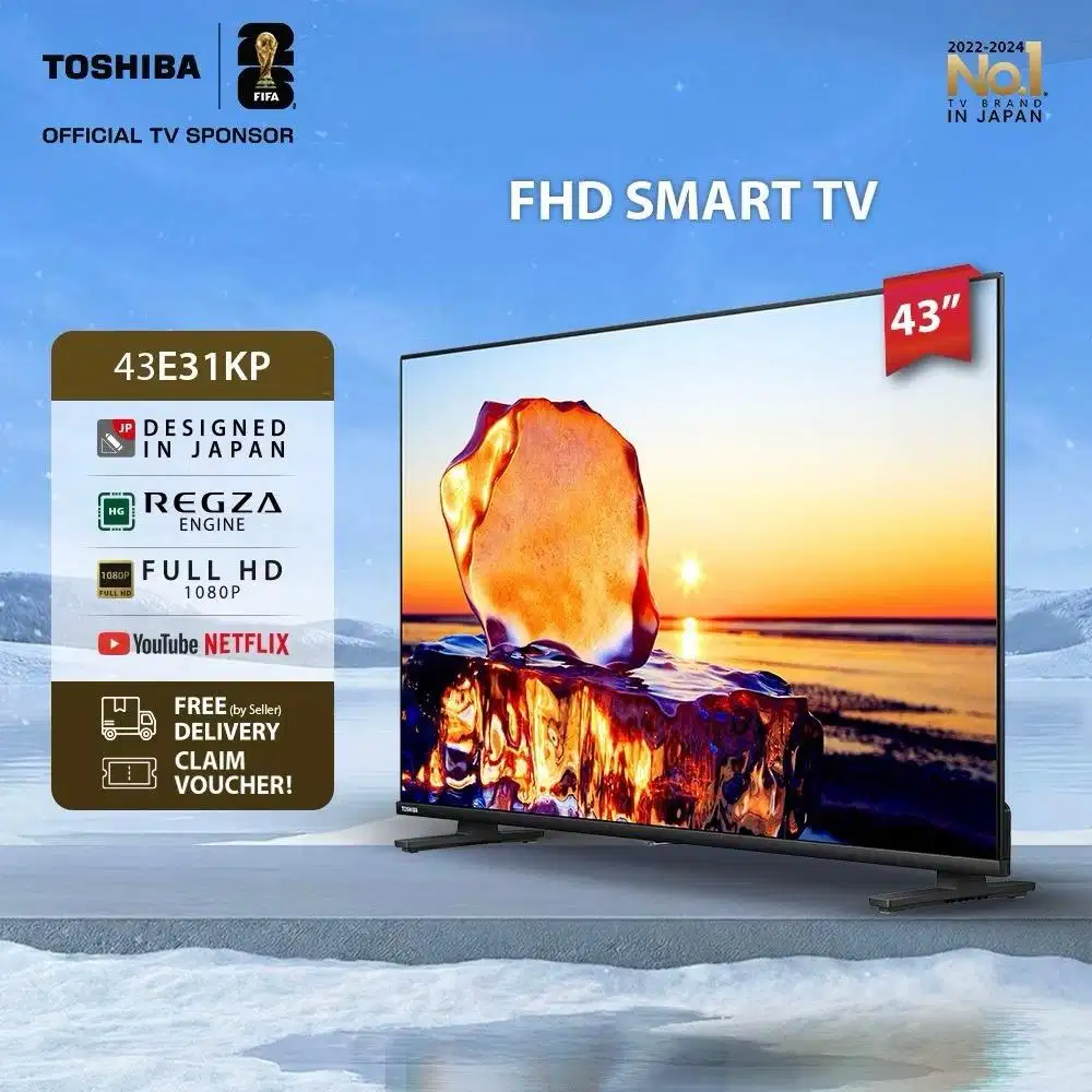 Toshiba TV 43 FHD Smart TV - WIFI Dolby Audio