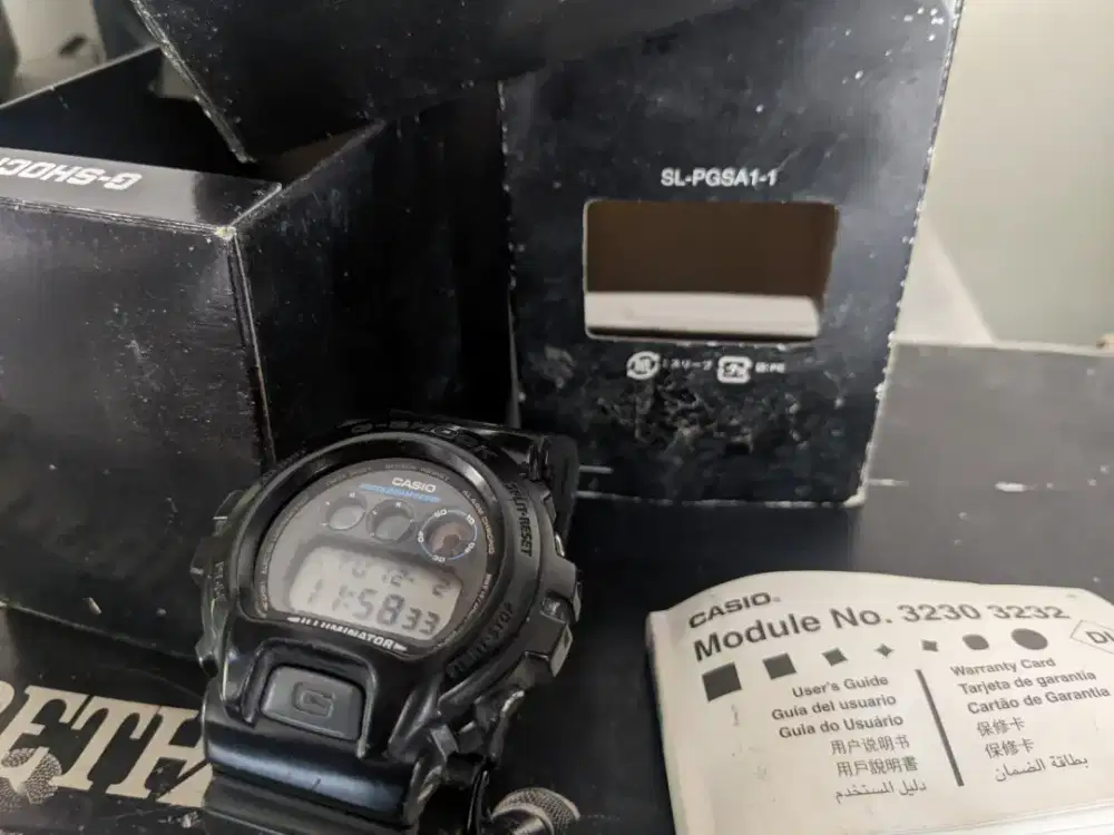 Jam gshock dw-6900 black