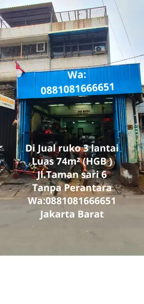 DiJual ruko 4 lantai di taman sari6