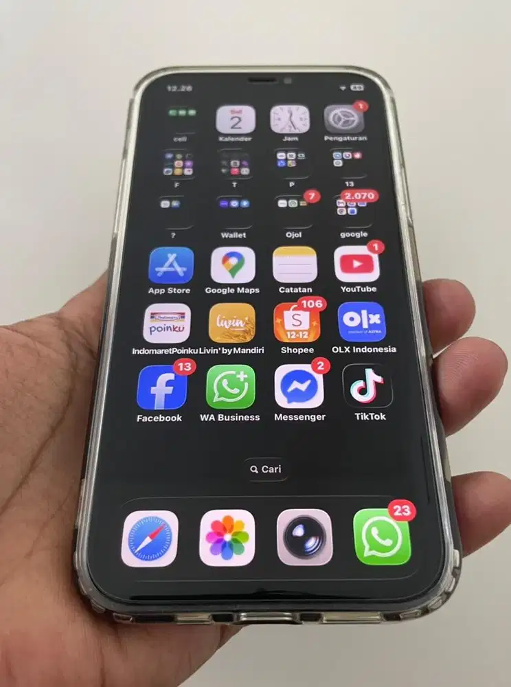 iPhone 12 64GB Inter wifi only fullset sampai nota