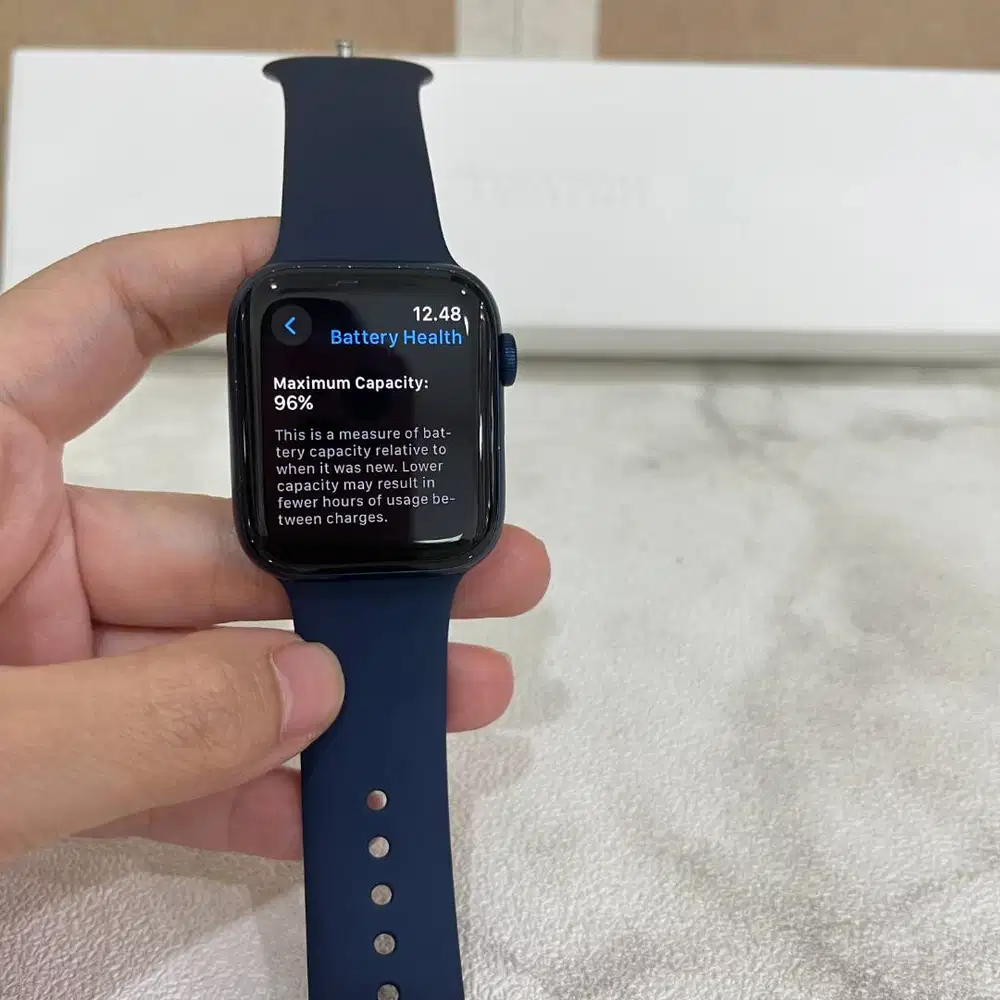 Apple Watch Series 6 44mm warna Blue fullset