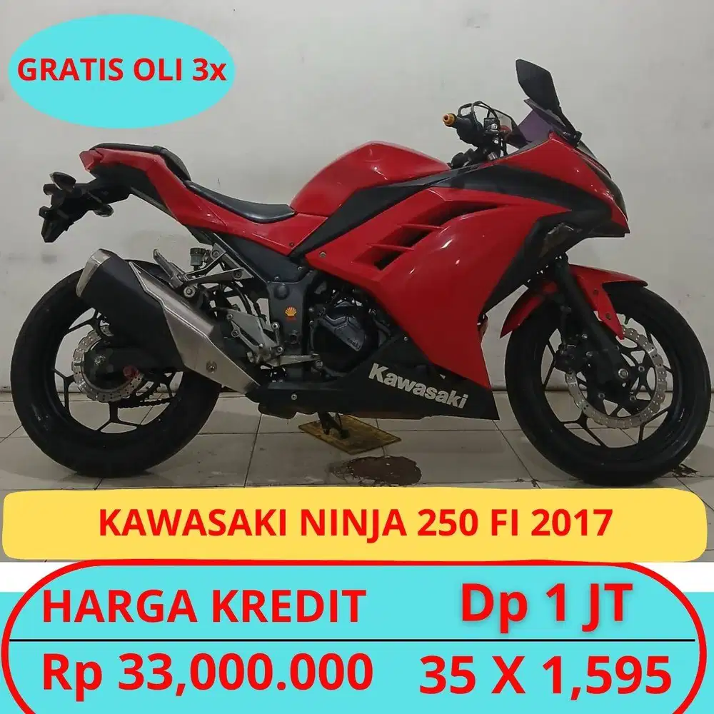 KAWASAKI NINJA 250 FI 2017  DP HANYA 1 JUTA GUYSS