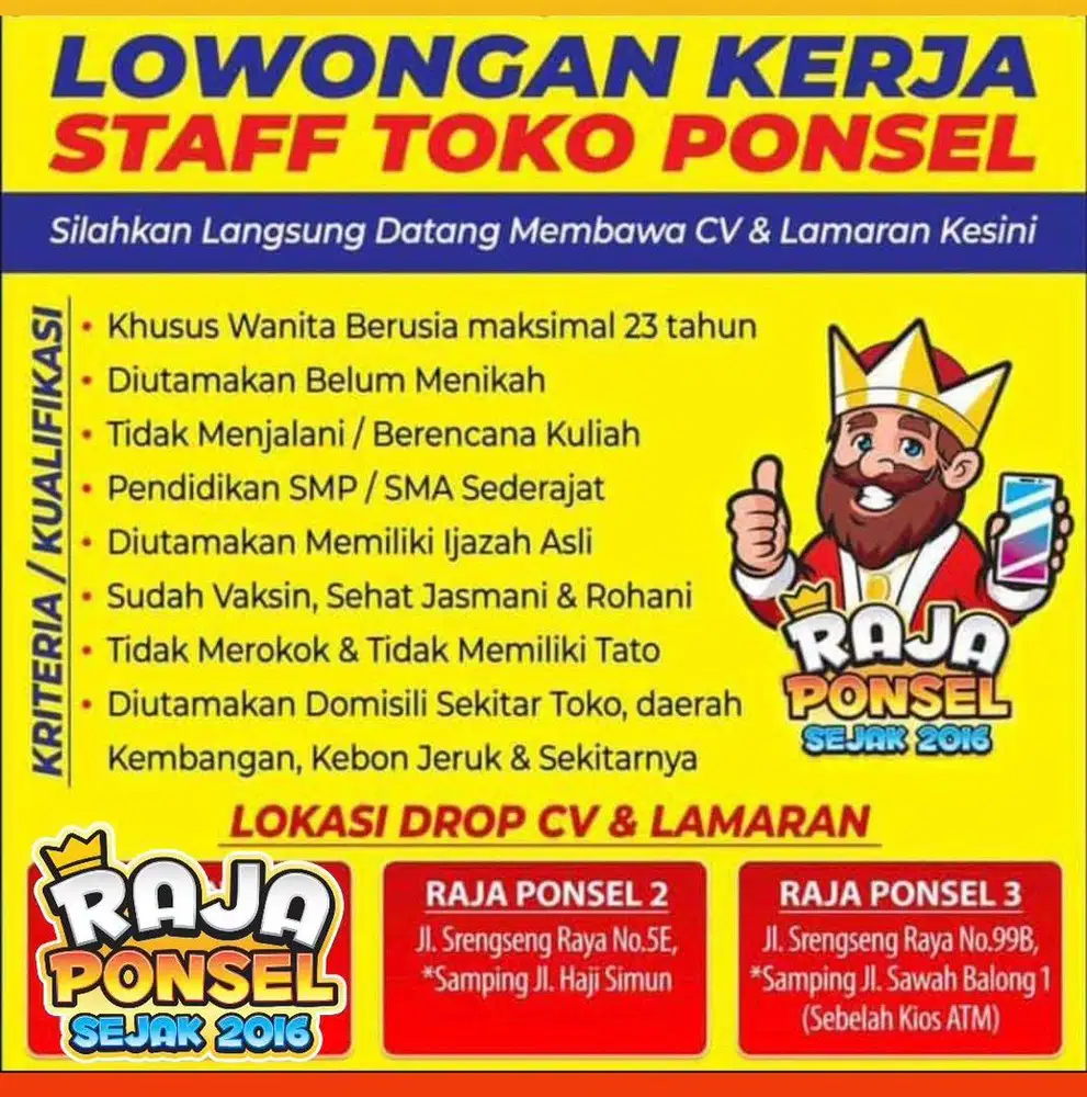 LOWONGAN PEKERJAAN WANITA