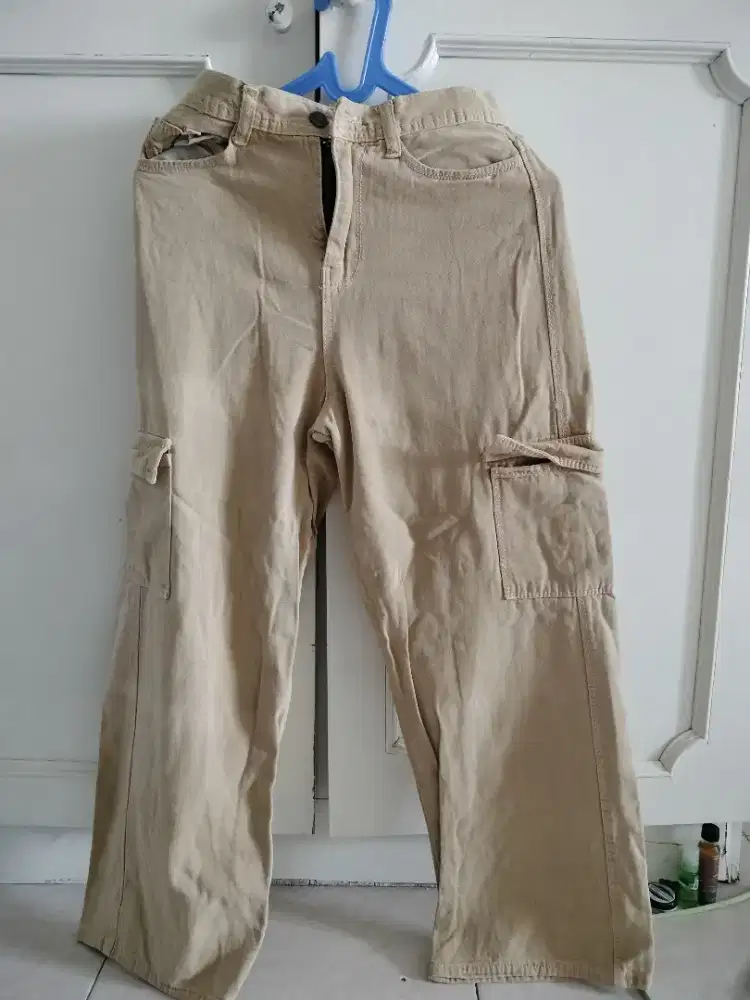 celana kulot bahan jeans