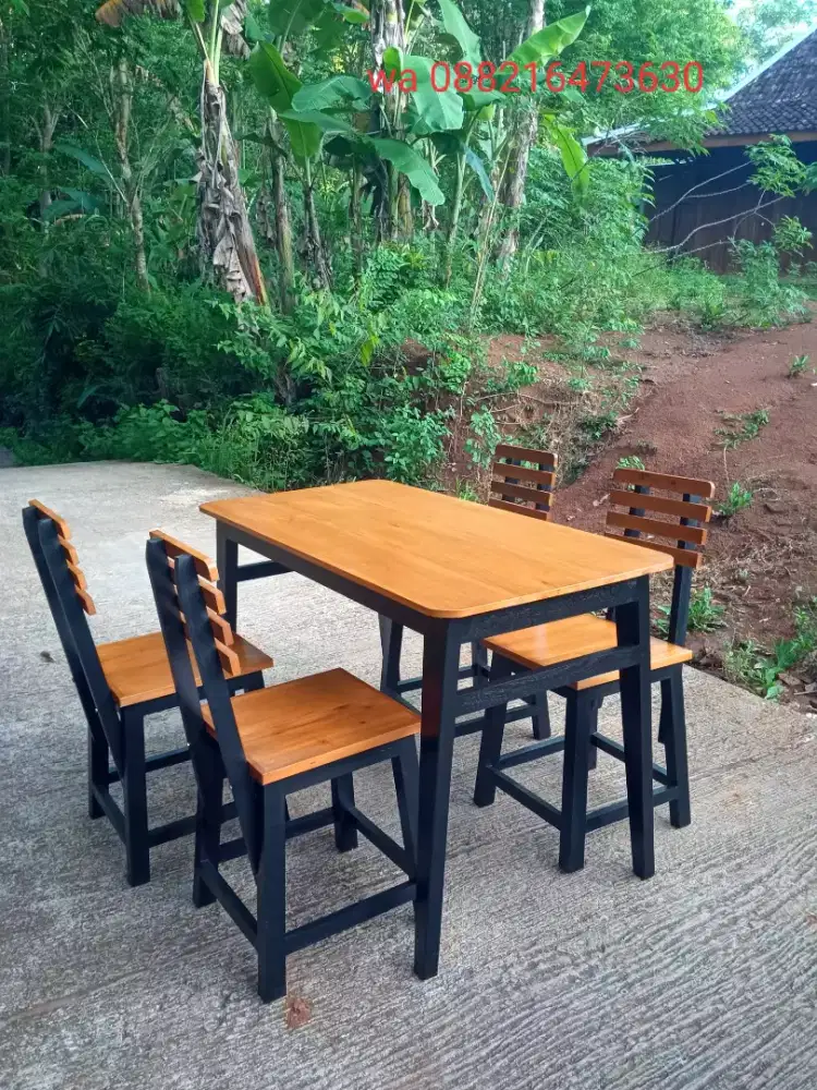 Meja kursi makan dan cafe