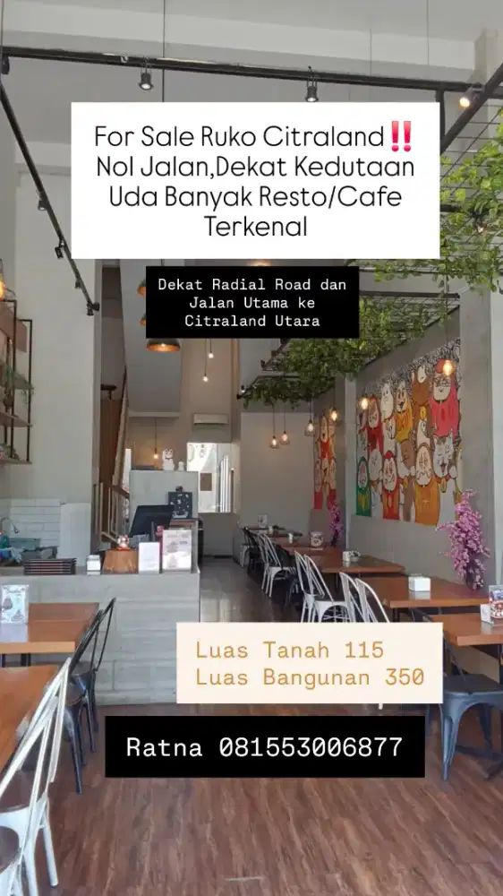 Dijual Ruko North Junction 3 Lantai Citraland